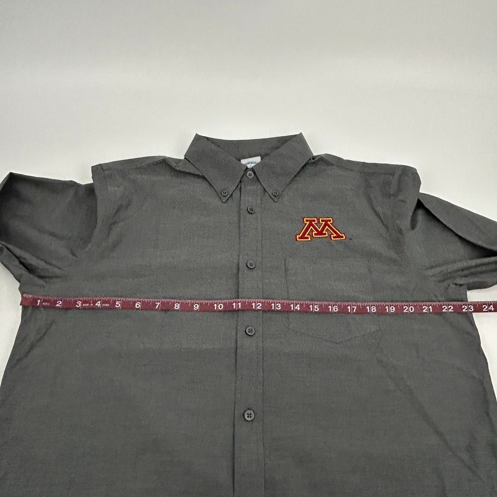 Minnesota Golden Gophers Brooks Brothers Shirt Men Large Gray Button Down - Picture 6 of 9